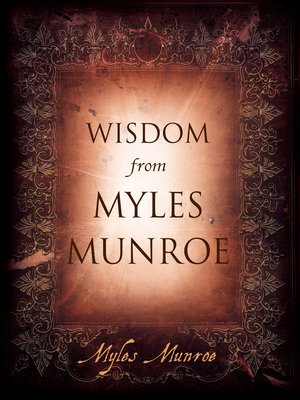 cover image of Wisdom from Myles Munroe